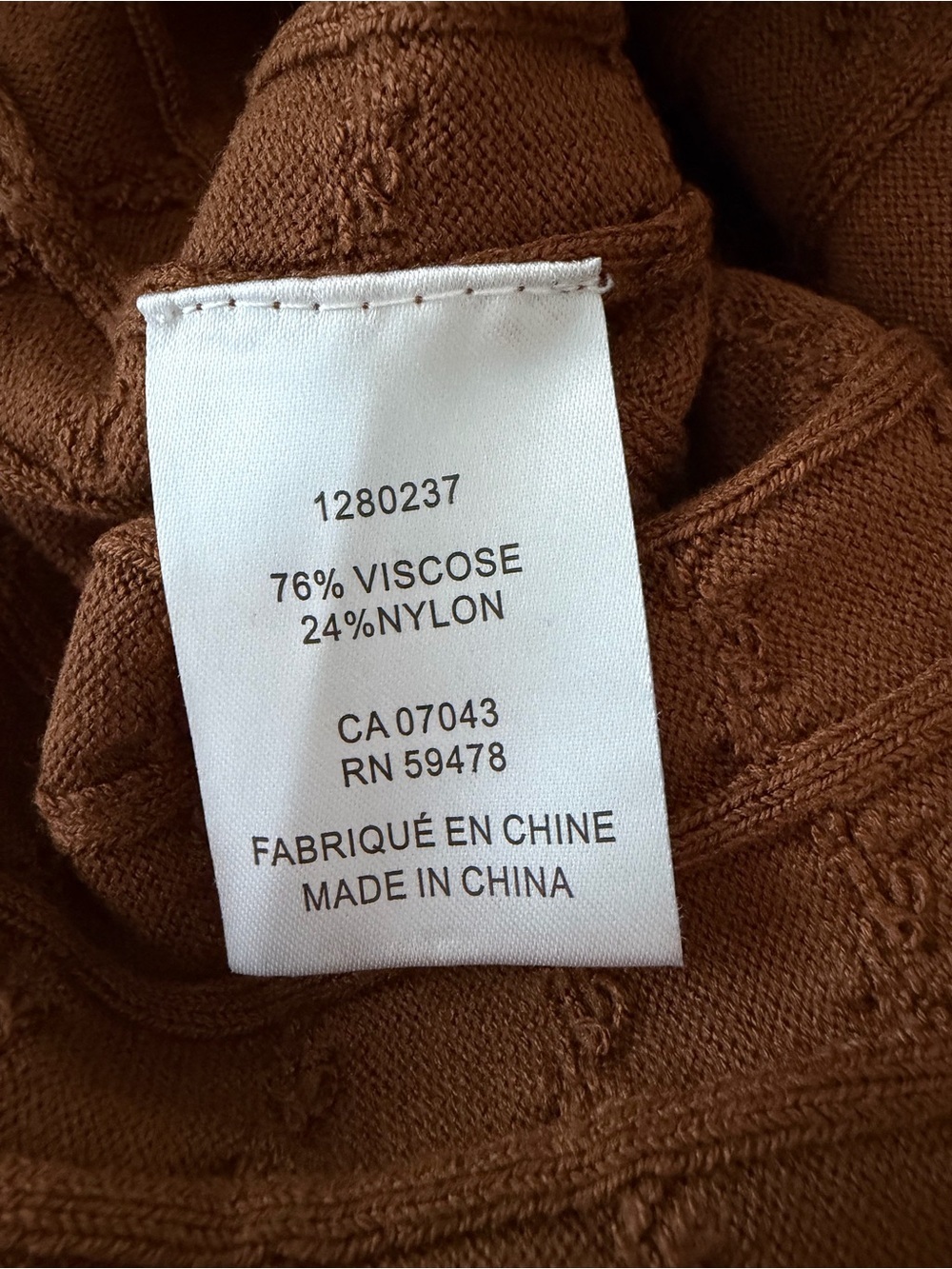 Joie Brown Cable Knit Midi Skirt XL Sporty Chic Comfort Minimalist Neutral Boho - Picture 8 of 8